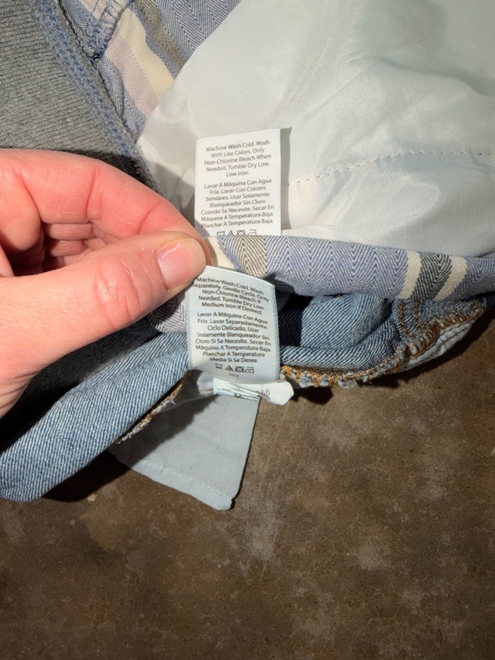 Boys Bundle - Blue Striped Shorts and Adjustable Waist Denim Jeans - Size XL - Picture 13 of 13